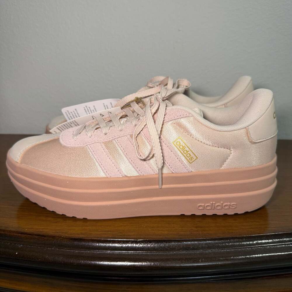adidas VL Court Bold Platform Sneakers - Wonder Quartz/Pink Gum